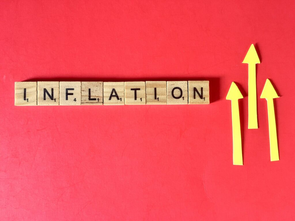 INFLATION on red background